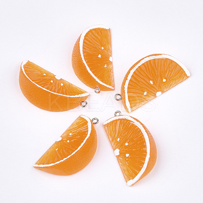 Resin Pendants RESI-T028-56B-1