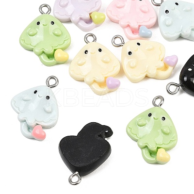 Opaque Resin Pendants RE-CBA5D24-03-1