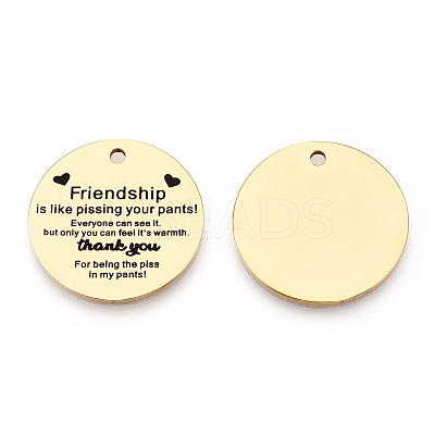 201 Stainless Steel Pendants LS-STAS-T064-37G-15-1