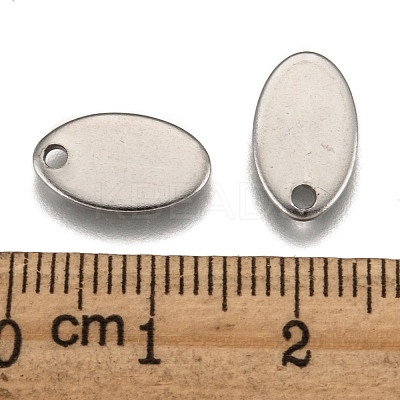 Tarnish Resistant 201 Stainless Steel Stamping Blank Tag Pendants STAS-H037-1-1