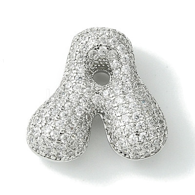 Rack Plating Brass Cubic Zirconia Pendants KK-S378-02P-A-1