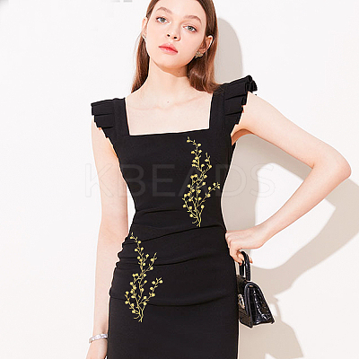 Plum Blossom Shape Appliques PATC-WH0007-11C-1