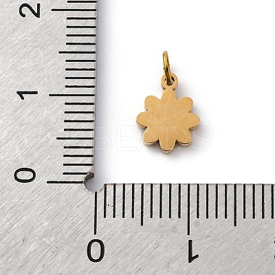 316 Surgical Stainless Steel Enamel Pendants STAS-K258-40D-G-1