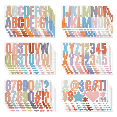 Colorful Vinyl Letter Waterproof Decorative Stickers DIY-WH0349-117B-1