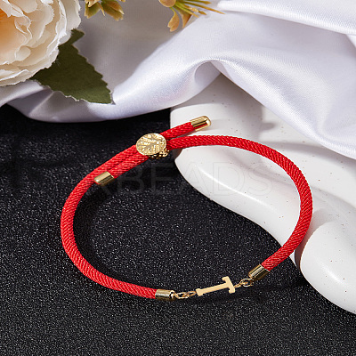 1Pc Adjustable Nylon Cord Slider Bracelets for Women BJEW-LP0001-32T-02-1