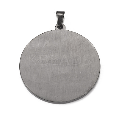 304 Stainless Steel Pendants STAS-P321-01EB-1