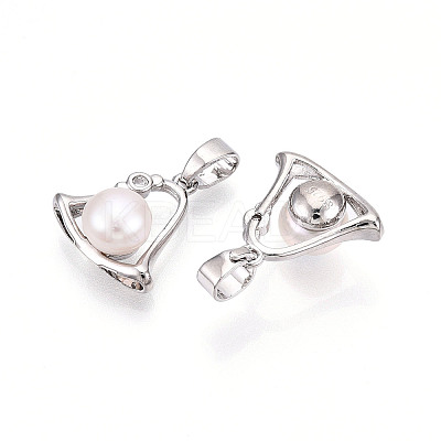Natural Cultured Freshwater Pearl Charms PEAR-N020-07N-1