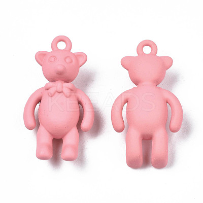 Rack Plating Spray Painted Alloy Pendants PALLOY-N172-001-04-1