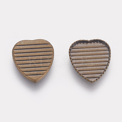Brass Cabochon Settings KK-14/X/10X11MM-AB-1