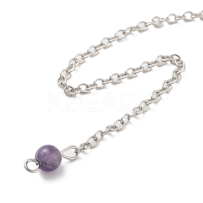 Natural Rose Quartz Teardrop Dowsing Pendulums G-K338-11P-02-1