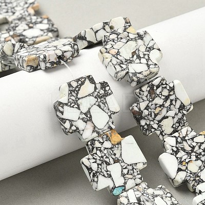 Dyed Synthetic Turquoise Beads Strands G-M448-A01-02-1