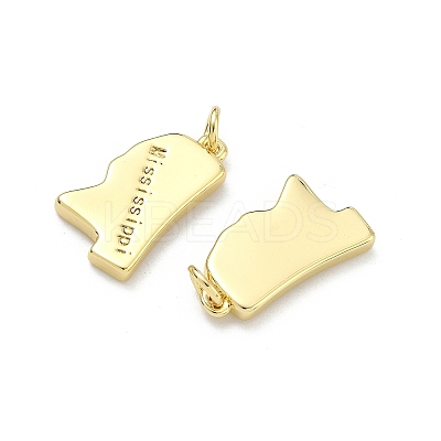 Brass Pendants KK-D229-22U-G-1