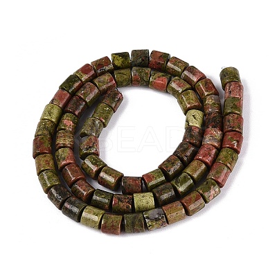 Natural Unakite Beads Strands G-Q606-60A-02-1