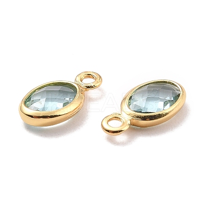 Eco-Friendly Brass with Glass Pendants LS-KK-K268-01E-1