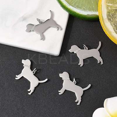 4Pcs 304 Stainless Steel Pendants STAS-FS0002-01A-1