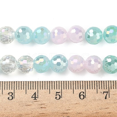 Electroplate Glass Beads Strands EGLA-D300-06-8mm-15-1