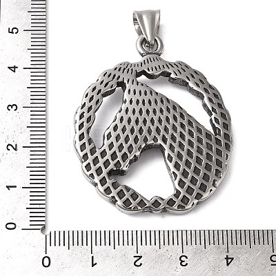 304 Stainless Steel Pendants STAS-Z067-01P-1