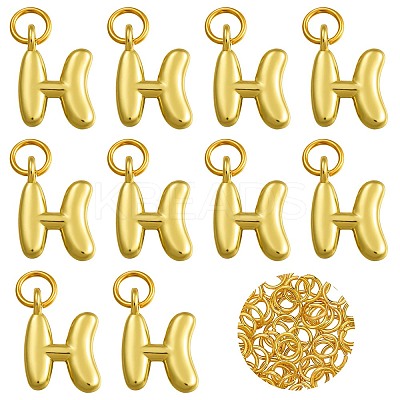 10Pcs Rack Plating Brass Pendants KK-SZ0002-55G-H-1