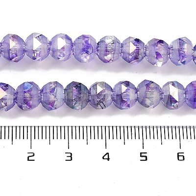 Baking Paint Glass Beads Strands GLAA-H032-05-06-1