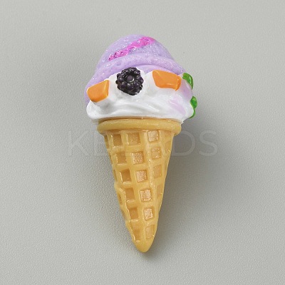 Opaque Resin Ice Cream Cabochons CRES-CJC0009-01D-1