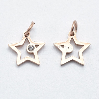 316 Surgical Stainless Steel Pendants STAS-K178-01A-RG-1