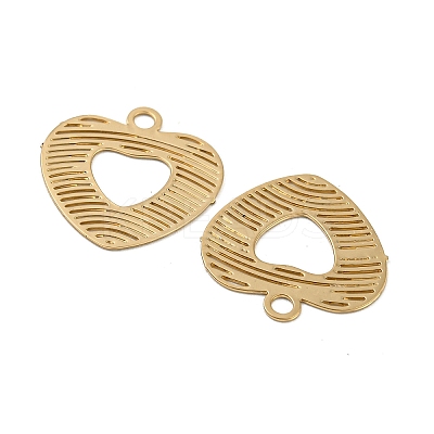 Brass Etched Metal Embellishments Pendants KKC-D001-04KCG-1
