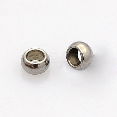 Tarnish Resistant Rondelle 304 Stainless Steel Bead Spacers LS-STAS-N020-01-3.5mm-1