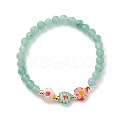 Natural Mixed Gemstone Beaded Bracelets BJEW-JB06474-1