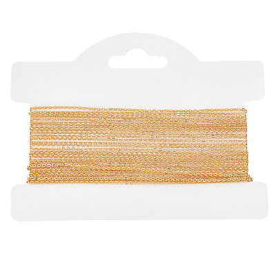 Brass Flat Cable Chains KK-BBC0013-53-1