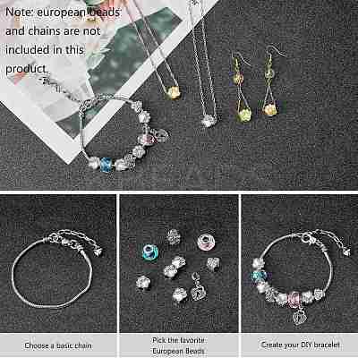 Tibetan Style Zinc Alloy Dog Paw Prints European Beads MPDL-PH0001-07-RS-WH-1
