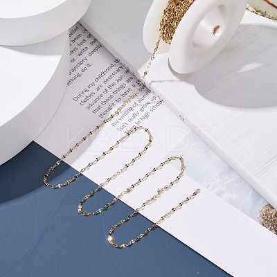 PVD Vacuum Plating 304 Stainless Steel Dapped Chains CHS-F011-15B-G-1