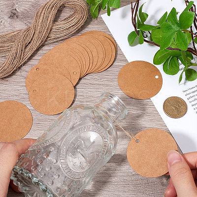 200Pcs Blank Kraft Paper Gift Tags CDIS-SP0001-10B-1