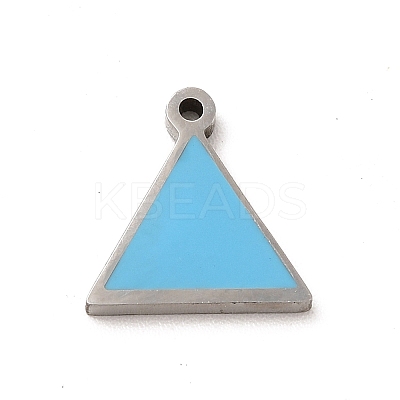 304 Stainless Steel Enamel Charms STAS-A078-08P-1
