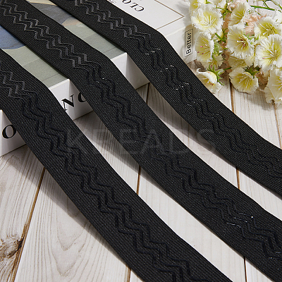5M Polyester Non-Slip Silicone Elastic Gripper Bands for Garment Sewing SRIB-GF0001-50B-01-1