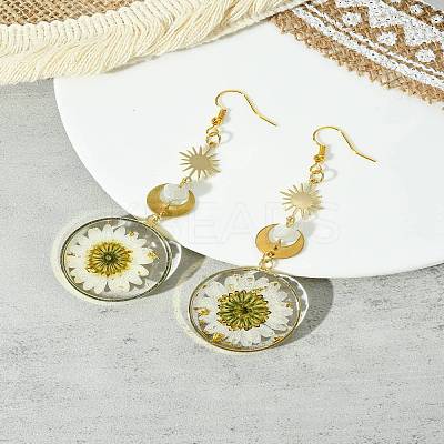 Brass Dangle Earrings EJEW-FS00017-1