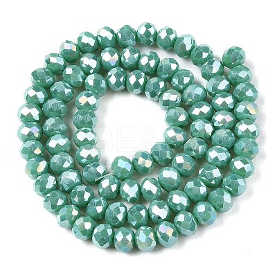 Electroplate Glass Beads Strands LS-EGLA-A044-P6mm-B31-1