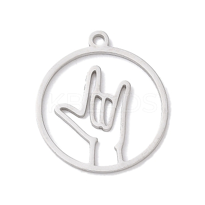 304 Stainless Steel Pendants LS-STAS-Z131-01B-P-1