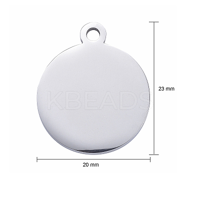 Tarnish Resistant 304 Stainless Steel Pendants LS-STAS-I140-01A-S-1