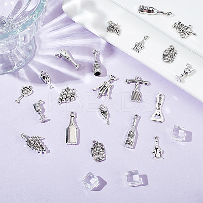 4Bags Tibetan Style Alloy Pendants Sets DIY-DC0002-76-1
