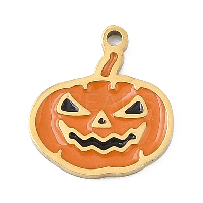 Halloween 304 Stainless Steel Enamel Pendants FIND-I068-01G-04-1