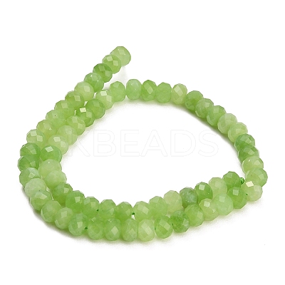 Faceted Dyed Natural White Jade Beads Strands GG-CBAE966-01A-V-1