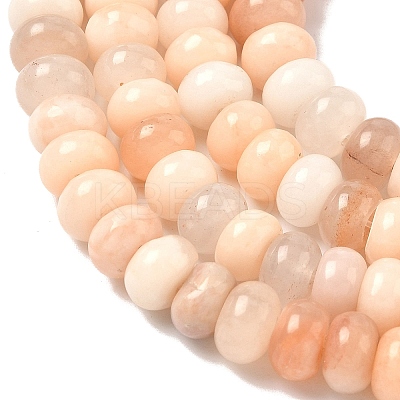 Natural Pink Aventurine Bead Strands G-R408-5x8-08-1