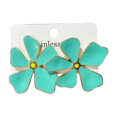 304 Stainless Steel Stud Earrings for Women EJEW-Z065-06G-01-1