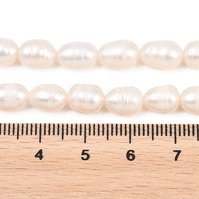 Natural Cultured Freshwater Pearl Beads Strands PEAR-D003-01D-07-1