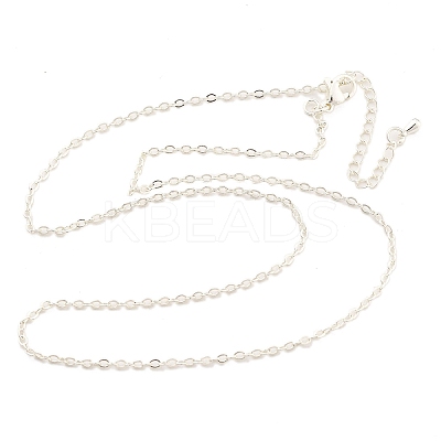 Brass Cable Chains Necklaces for Women NJEW-D302-47S-1