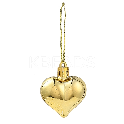 Valentine's Day Electroplate Plastic Heart Pendants Decorations KY-D020-02A-1
