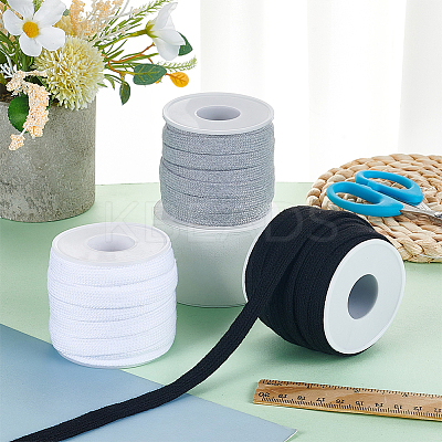3 Bundles 3 Colors Polyester-Cotton Ribbon OCOR-BC0008-66A-1