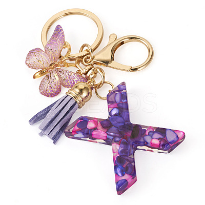 Resin Butterfly Pendant Keychains KEYC-TAC0034-03X-1