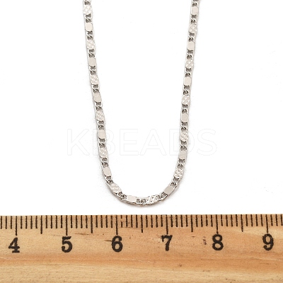 Brass Link Chain Necklaces for Women NJEW-D302-30P-1