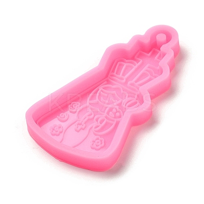 Mother's Day Mother Hug Baby Silicone Pendant Molds AJEW-M221-03B-1
